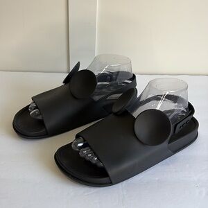 Melissa Minnie Mouse x Disney Black PVC Beach Sandal
